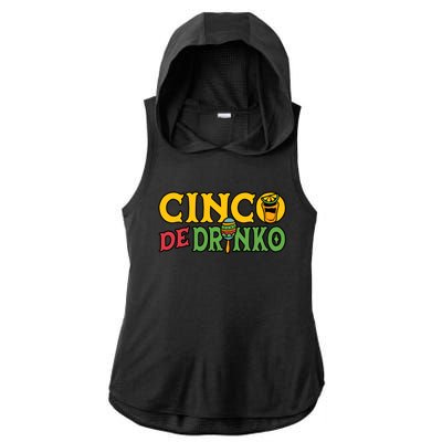 Cinco De O Cinco De Mayo Mexican Gift Ladies PosiCharge Tri-Blend Wicking Draft Hoodie Tank