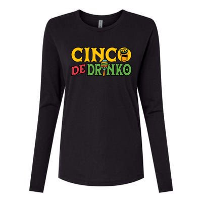 Cinco De O Cinco De Mayo Mexican Gift Womens Cotton Relaxed Long Sleeve T-Shirt