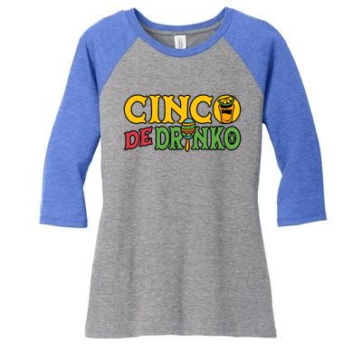 Cinco De O Cinco De Mayo Mexican Gift Women's Tri-Blend 3/4-Sleeve Raglan Shirt