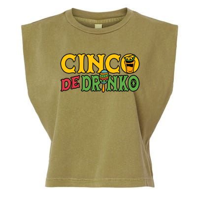 Cinco De O Cinco De Mayo Mexican Gift Garment-Dyed Women's Muscle Tee