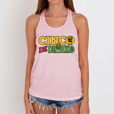 Cinco De O Cinco De Mayo Mexican Gift Women's Knotted Racerback Tank