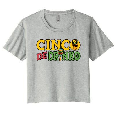 Cinco De O Cinco De Mayo Mexican Gift Women's Crop Top Tee