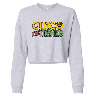 Cinco De O Cinco De Mayo Mexican Gift Cropped Pullover Crew