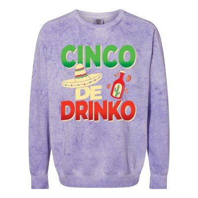 Cinco De O Cinco De Mayo Party Mexiko Gift Colorblast Crewneck Sweatshirt