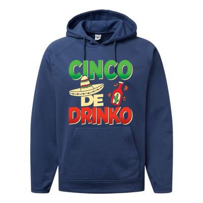 Cinco De O Cinco De Mayo Party Mexiko Gift Performance Fleece Hoodie