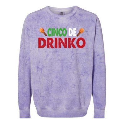 Cinco De O Cinco De Mayo Gift Colorblast Crewneck Sweatshirt