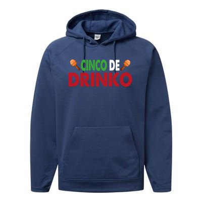 Cinco De O Cinco De Mayo Gift Performance Fleece Hoodie