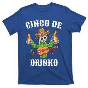 Cinco De O Cinco De Mayo With Guitar Cactus Sombrero Great Gift T-Shirt