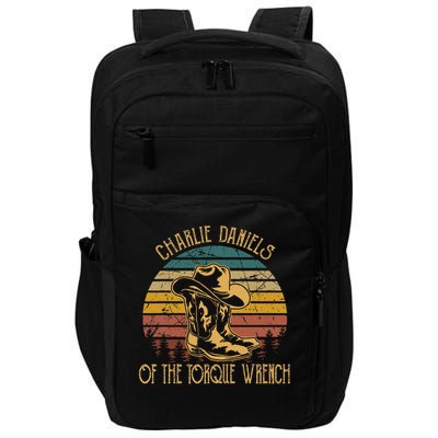 Charlie Daniels Of The Torque Wrench Sunset Boots Hats Impact Tech Backpack
