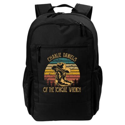 Charlie Daniels Of The Torque Wrench Sunset Boots Hats Daily Commute Backpack