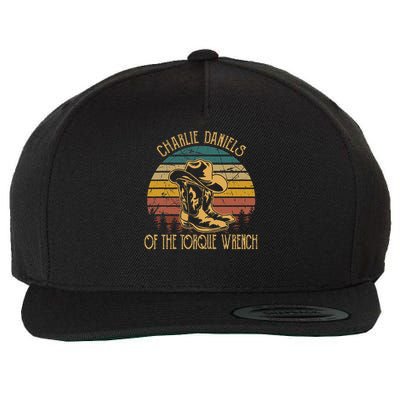 Charlie Daniels Of The Torque Wrench Sunset Boots Hats Wool Snapback Cap