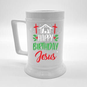 Christmas Day Outfit Happy Birthday Jesus Holiday Beer Stein