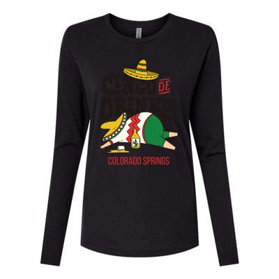 Cinco De O Fiesta On Cinco De Mayo In Colorado Springs Gift Womens Cotton Relaxed Long Sleeve T-Shirt