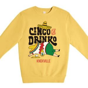 Cinco De O Fiesta On Cinco De Mayo In Knoxville Gift Premium Crewneck Sweatshirt