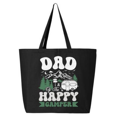 Cute Dad Of The Happy Camper Camping Trip Gift 25L Jumbo Tote