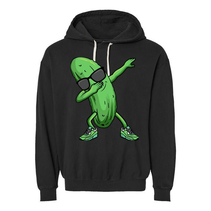 Cucumber Dabbing Pickle Dancing Lover Garment-Dyed Fleece Hoodie