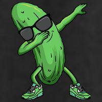 Cucumber Dabbing Pickle Dancing Lover Garment-Dyed Fleece Hoodie