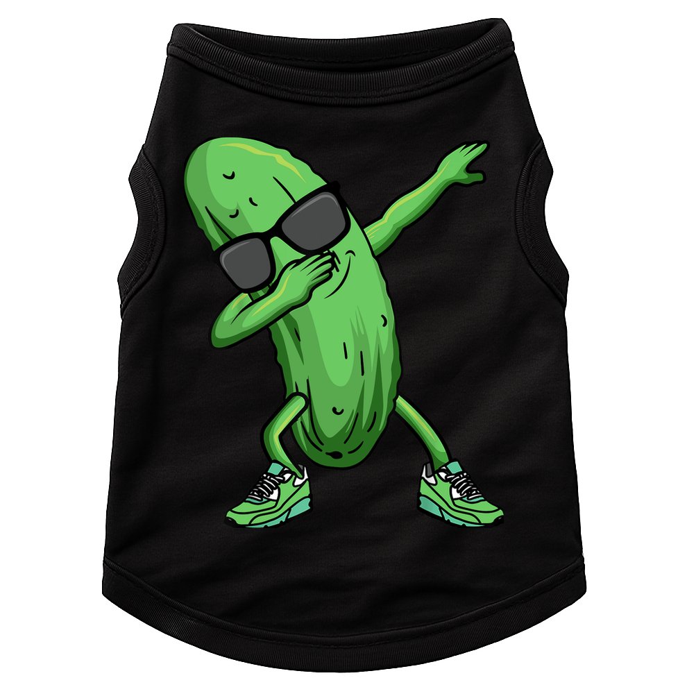 Cucumber Dabbing Pickle Dancing Lover Doggie Tank