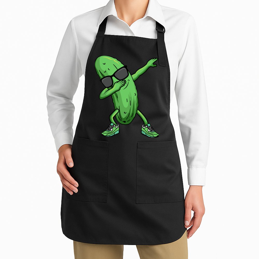 Cucumber Dabbing Pickle Dancing Lover Apron