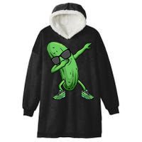 Cucumber Dabbing Pickle Dancing Lover Hooded Wearable Blanket