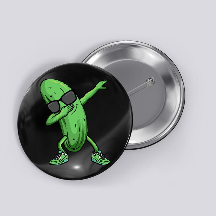 Cucumber Dabbing Pickle Dancing Lover Button