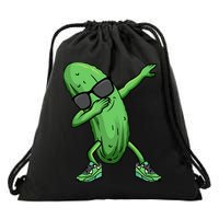 Cucumber Dabbing Pickle Dancing Lover Drawstring Bag
