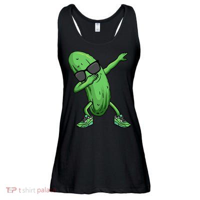 Cucumber Dabbing Pickle Dancing Lover Ladies Essential Flowy Tank