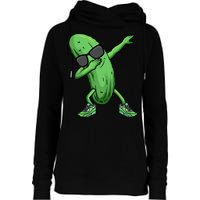 Cucumber Dabbing Pickle Dancing Lover Womens Funnel Neck Pullover Hood