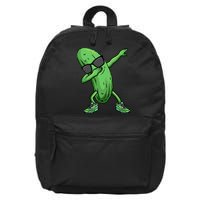 Cucumber Dabbing Pickle Dancing Lover 16 in Basic Backpack