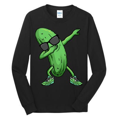 Cucumber Dabbing Pickle Dancing Lover Tall Long Sleeve T-Shirt