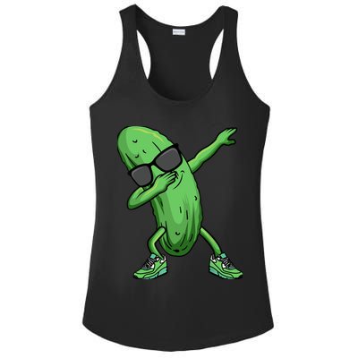 Cucumber Dabbing Pickle Dancing Lover Ladies PosiCharge Competitor Racerback Tank