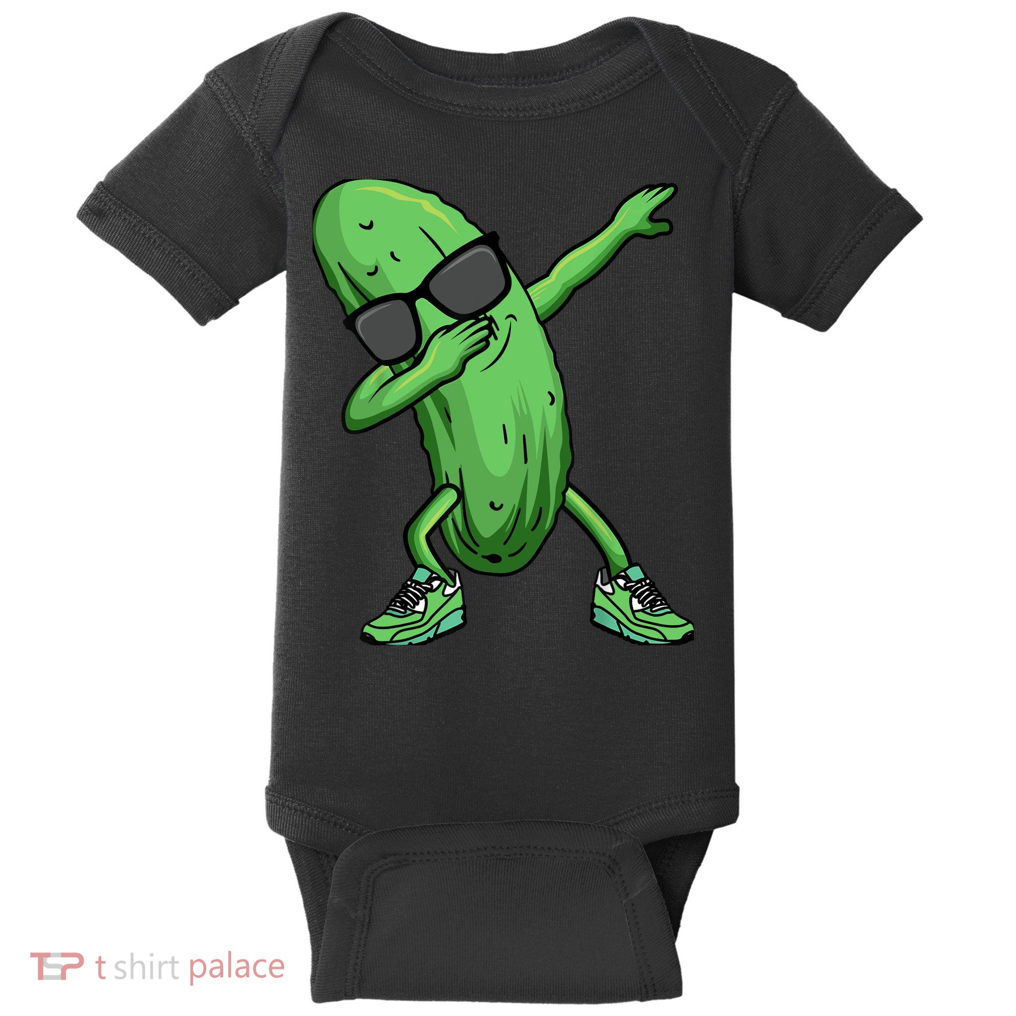 Cucumber Dabbing Pickle Dancing Lover Baby Bodysuit