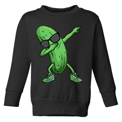 Cucumber Dabbing Pickle Dancing Lover Toddler Sweatshirt