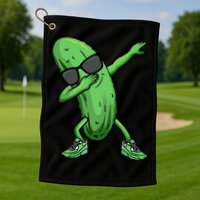 Cucumber Dabbing Pickle Dancing Lover Golf Towel