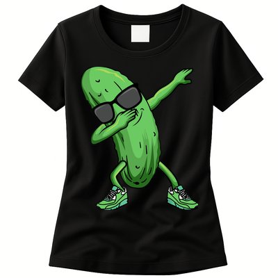 Cucumber Dabbing Pickle Dancing Lover Womens T-Shirt