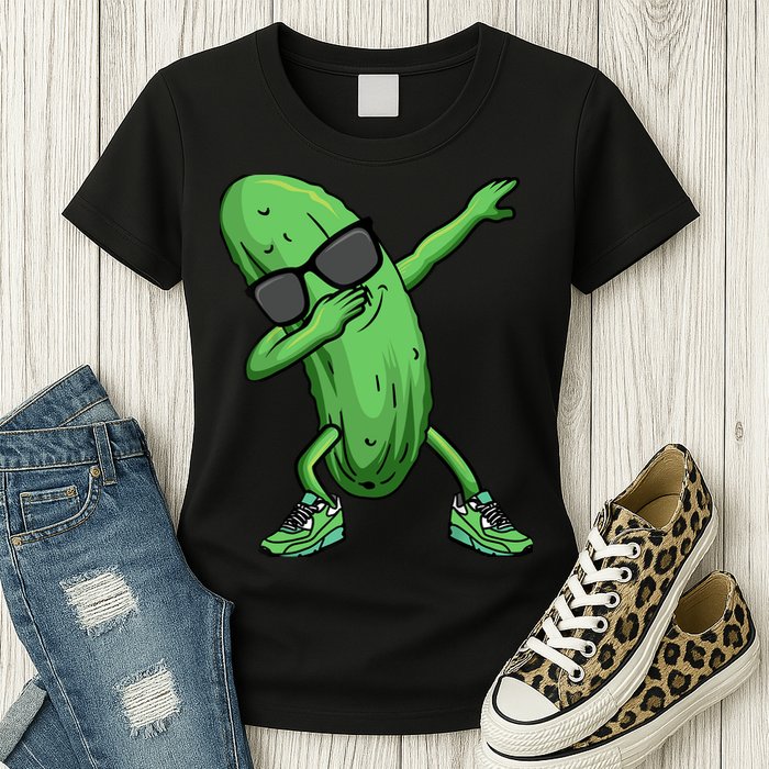 Cucumber Dabbing Pickle Dancing Lover Womens T-Shirt