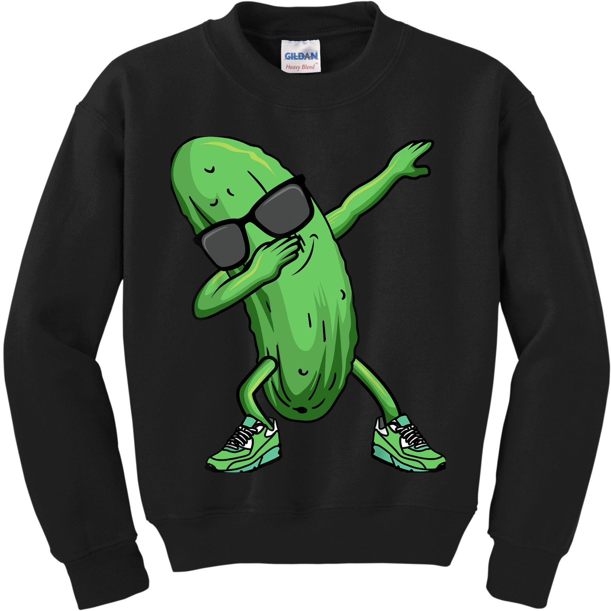 Cucumber Dabbing Pickle Dancing Lover Kids Sweatshirt