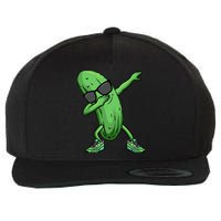 Cucumber Dabbing Pickle Dancing Lover Wool Snapback Cap