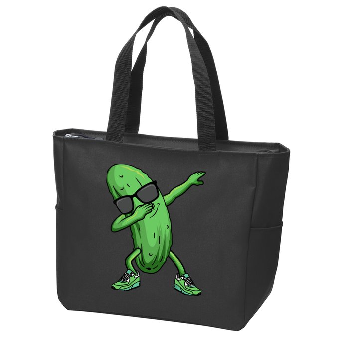 Cucumber Dabbing Pickle Dancing Lover Zip Tote Bag