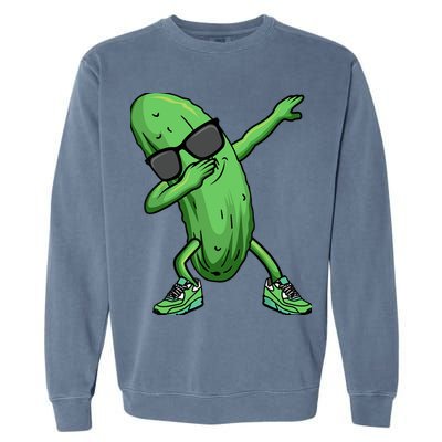Cucumber Dabbing Pickle Dancing Lover Garment-Dyed Sweatshirt