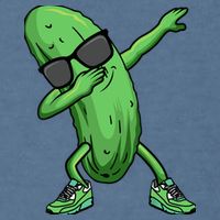 Cucumber Dabbing Pickle Dancing Lover Garment-Dyed Sweatshirt
