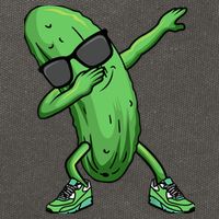 Cucumber Dabbing Pickle Dancing Lover Cotton Canvas Backpack