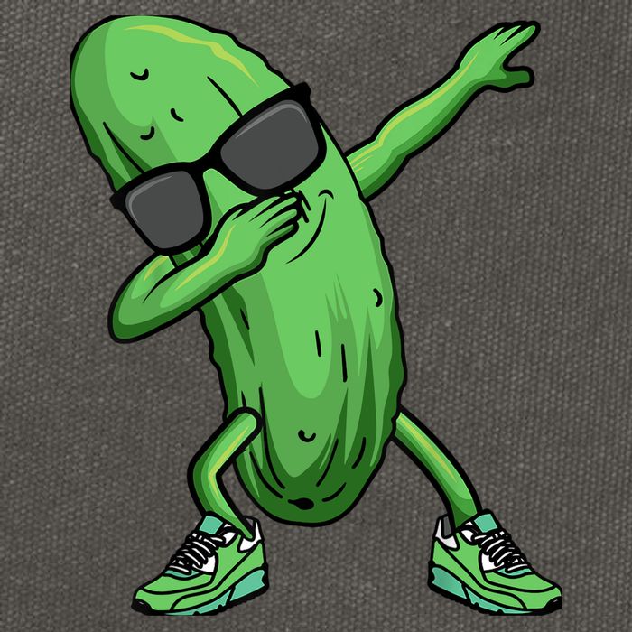 Cucumber Dabbing Pickle Dancing Lover Cotton Canvas Backpack
