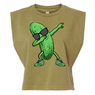 Cucumber Dabbing Pickle Dancing Lover Garment-Dyed Women's Muscle Tee