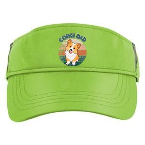 Corgi Dad Pembroke Welsh Corgi Dog Lovers Owner Doggy Doggo Adult Drive Performance Visor