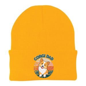 Corgi Dad Pembroke Welsh Corgi Dog Lovers Owner Doggy Doggo Knit Cap Winter Beanie