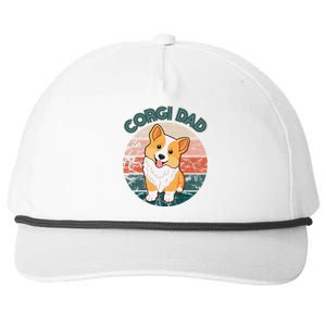 Corgi Dad Pembroke Welsh Corgi Dog Lovers Owner Doggy Doggo Snapback Five-Panel Rope Hat