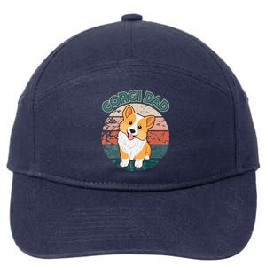 Corgi Dad Pembroke Welsh Corgi Dog Lovers Owner Doggy Doggo 7-Panel Snapback Hat