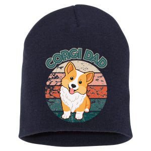 Corgi Dad Pembroke Welsh Corgi Dog Lovers Owner Doggy Doggo Short Acrylic Beanie