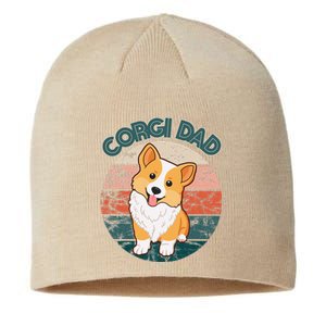 Corgi Dad Pembroke Welsh Corgi Dog Lovers Owner Doggy Doggo Sustainable Beanie